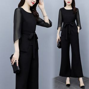 RM7354#夏季新款套装大码女装时尚减龄两件套