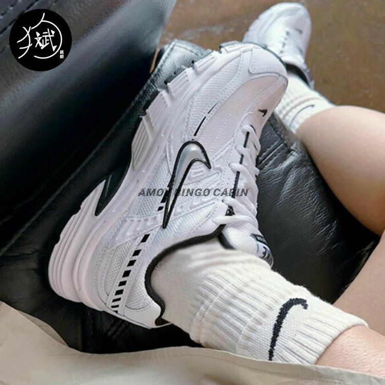 Nike耐克 Initiator 女子白黑复古运动休闲跑步老爹鞋 FQ6873-101