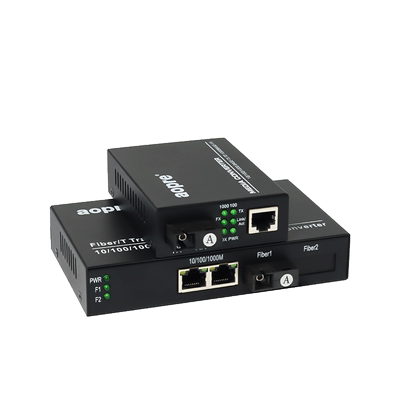 aopre欧柏千兆1光1电POE收发器