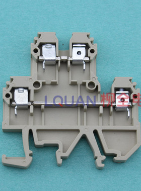 DK4Q/35  双层接线端子 两层连接器 四线端子排 SAK端子 土黄色