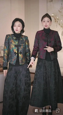 新中式国风套装半身裙2025新款女春秋十三行爆款轻奢高级感两件套