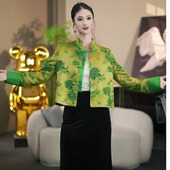 春秋新款 欧货新中式 国风盘扣短外套