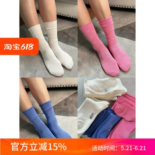 美国R*L副牌女袜 自然卷口松口袜 薄软弹复古不勒腿无骨缝头36-40