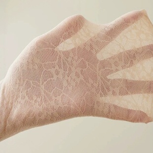 夏天轻薄凉爽不易勾丝短丝袜 肤色黑色蕾丝花边松口袜面膜钢丝袜