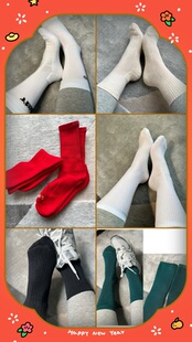 新年红袜子 T家包罗万象多款舒适好穿的女袜 紧赛纺棉袜无骨