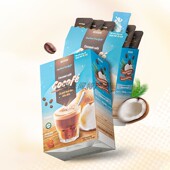 越南REXSUN浓香椰奶速溶三合一咖啡口感香醇低咖啡因代购 椰奶咖啡