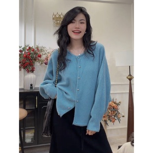 2025春秋季 上新 新款 女士法式 毛针织 气质慵懒风蝙蝠袖 秋季