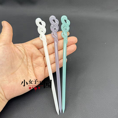 新款青蛇发簪发钗烟紫色