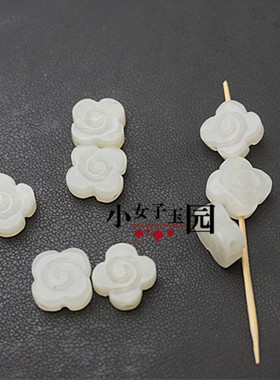 手链配饰手串手链小花和田玉