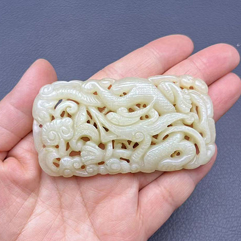 玉佩玉坠仿古镂空雕刻