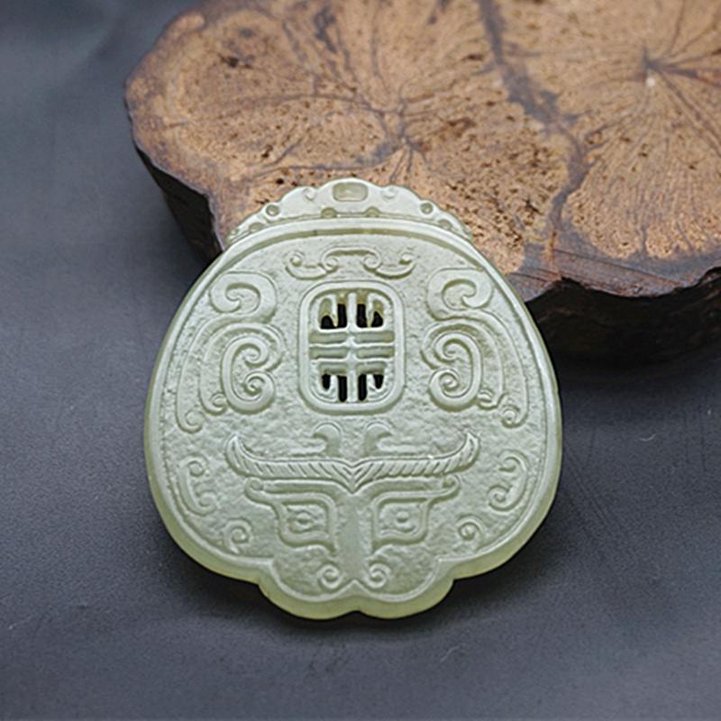 玉佩玉坠颈饰仿古双面雕刻