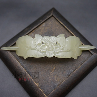 和田玉发冠帽冠青白玉男女款玉冠头饰发饰古风汉服发簪玉簪 配饰