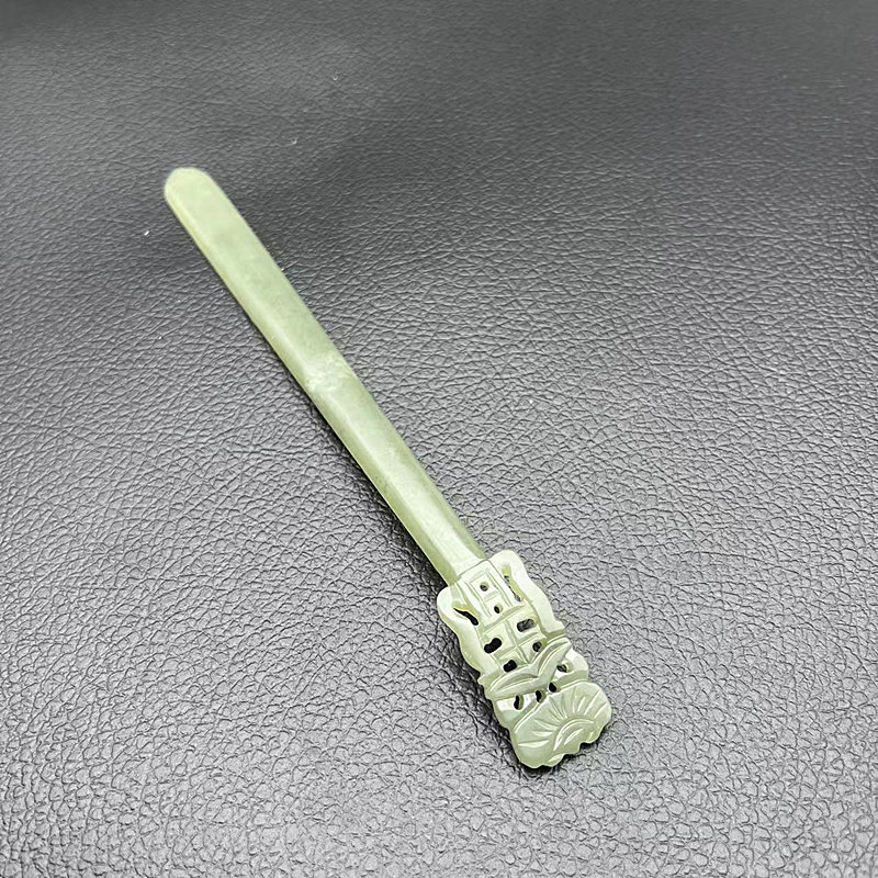 青白玉玉簪民族风发饰玉簪子
