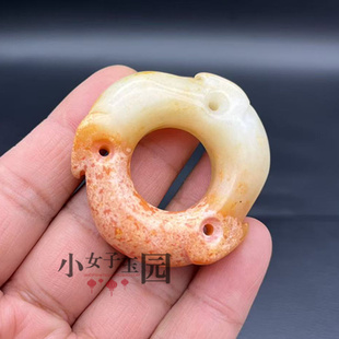 岫玉璇玑吊坠挂件仿古明清君子玉佩玉坠古风汉服腰佩挂饰影视饰品