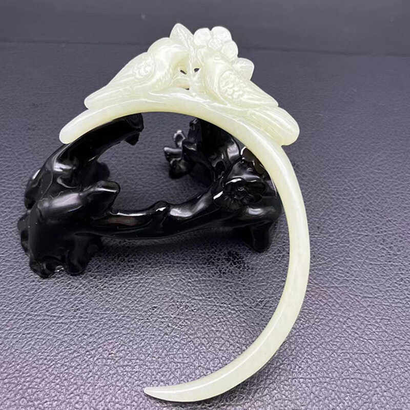 和田玉发簪玉簪喜上眉梢玉钗