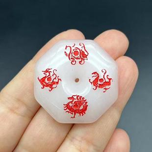 金丝玉四大神兽吊坠挂件包挂玉佩玉坠复古青龙白虎朱雀玄武玉颈饰