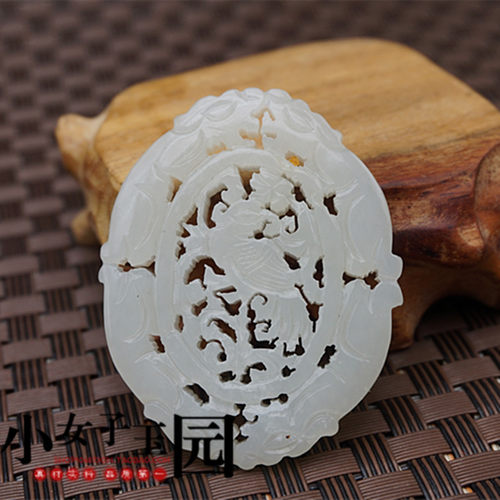 拉丝镂空雕刻挂件复古玉佩吊坠