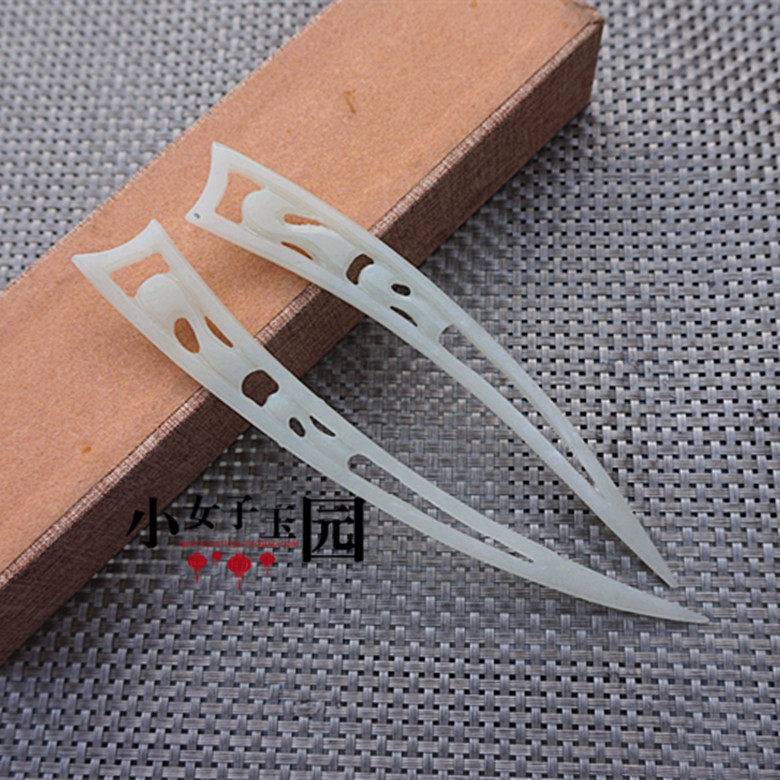 和田玉簪子发簪古装电视剧拍摄道具发箍发簪头饰古风玉头饰发叉