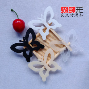 蝴蝶隐形肩防滑神器防掉固定扣胸罩防滑带内衣文胸防溜肩滑落透明