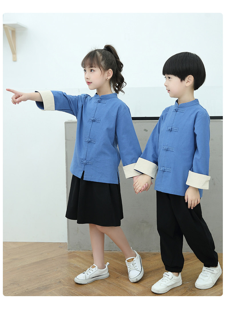 女童演出民国风五四汉服古装
