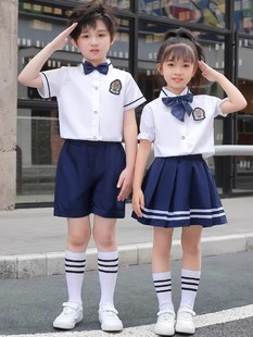 幼儿园园服夏装 英伦学院风儿童校服套装 小学生班服夏季 毕业照服装