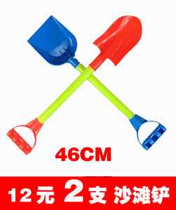 热卖小号儿童沙滩戏水玩具 塑料铲子铁锹 铲雪挖土工具过家家