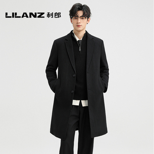 【加棉】利郎男士羊毛大衣2025秋冬新款呢子大衣长款毛呢保暖外套