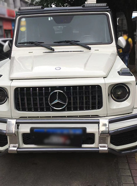 奔驰大G500G550G63G350G55改装前杠护栏越野防撞杆护杠加装保险杠