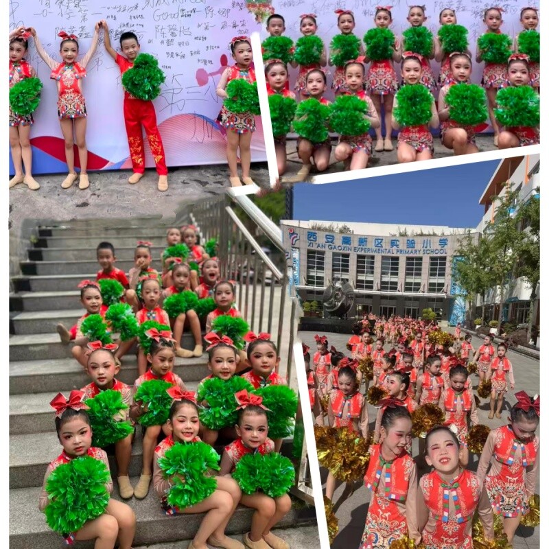 专业啦啦操比赛服啦啦队儿童演出服竞技健美操演出服女生艺术体操