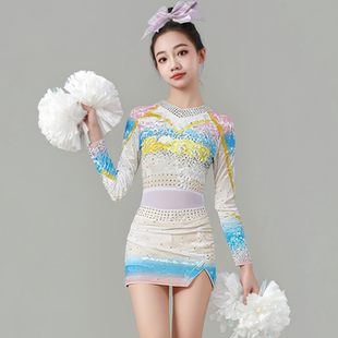 中小学啦啦操比赛服装儿童啦啦队表演演出服啦啦队套装成人拉拉操
