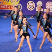 拉丁舞服女儿童演出服啦啦操舞蹈比赛服运动会健美操表演服爵士舞