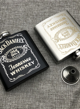 304不锈钢俄罗斯小酒壶3.4两装户外便携加厚迷你白酒壶 hip flask