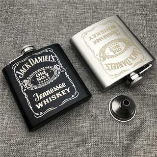 304不锈钢俄罗斯小酒壶3.4两装户外便携加厚迷你白酒壶 hip flask