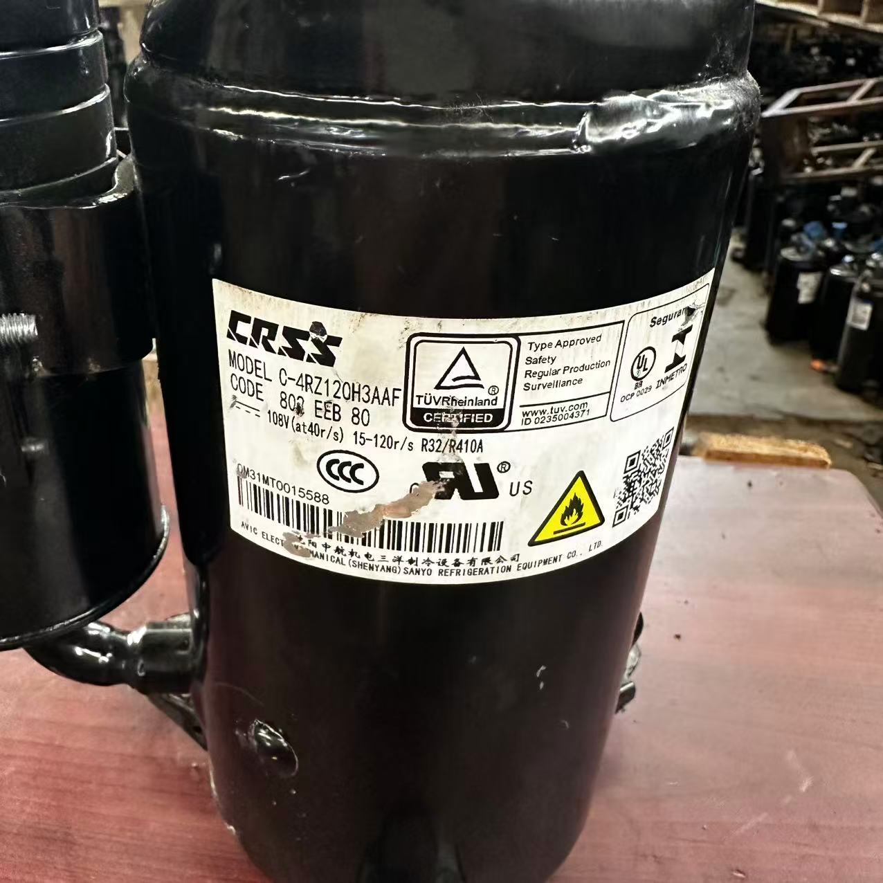 奥克斯变频C-4RZ120H3AAF美的格力海信变频三洋TCL变频压缩机R32