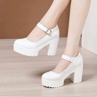 Белый, кожаный, 10см