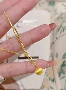 越南沙金有求必应项链女款时尚百