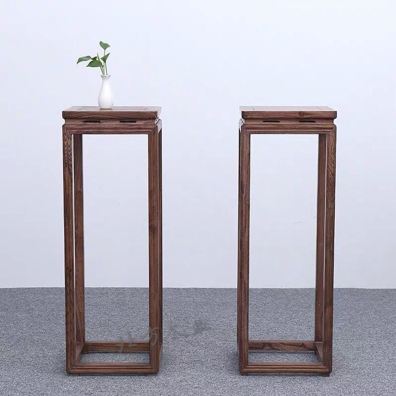 环保花架智叟榆木榫卯无甲醛中式