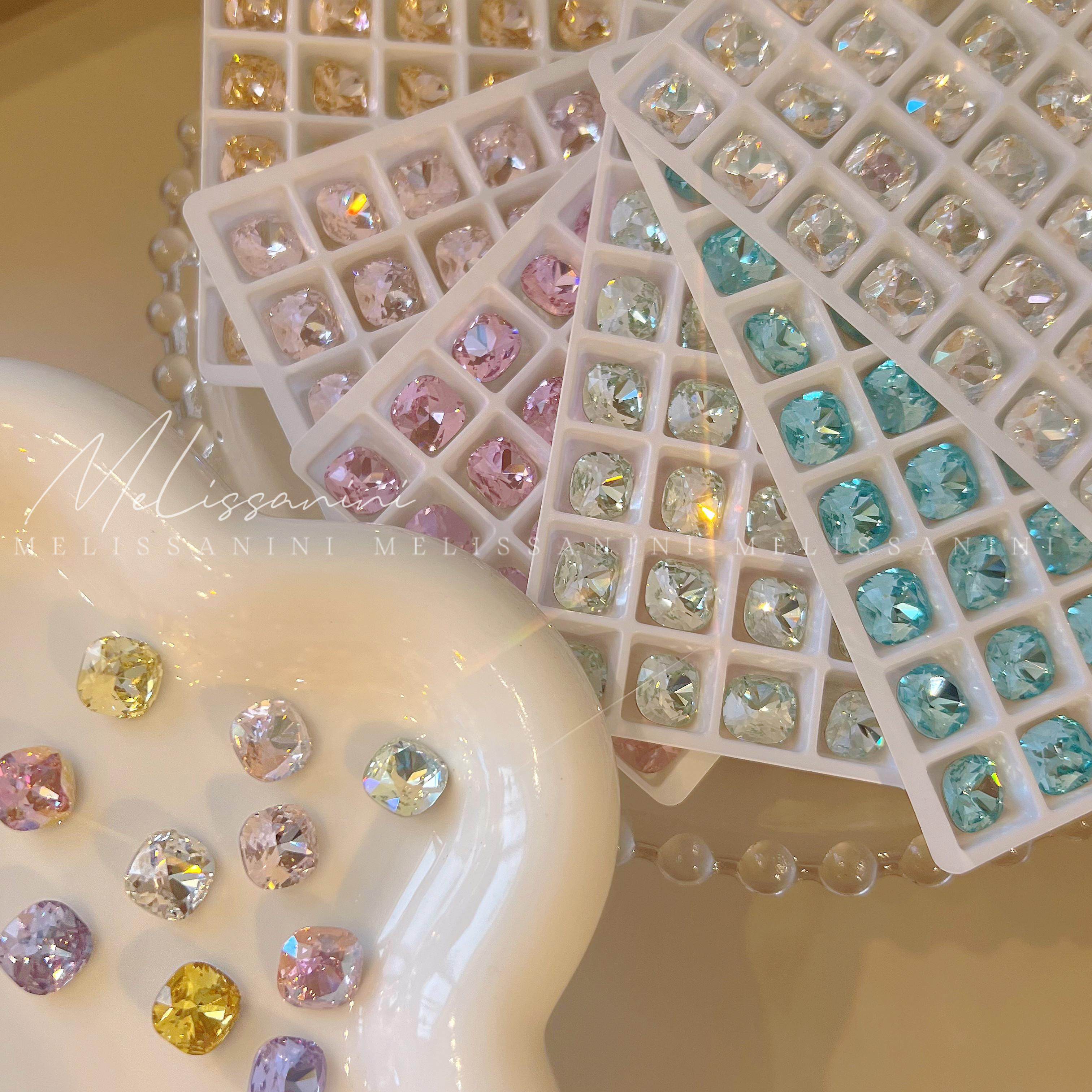 东洲【10mm肥方】超闪多色超全美甲高品质尖底方形钻 美甲饰品,彩妆/香水/美妆工具,指甲装饰,淘宝优惠券,粉丝福利购,淘宝优惠卷