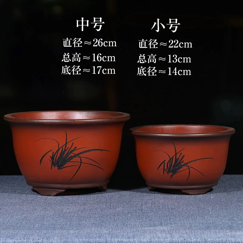 紫砂花盆大口径种树特大号陶瓷紫花盆