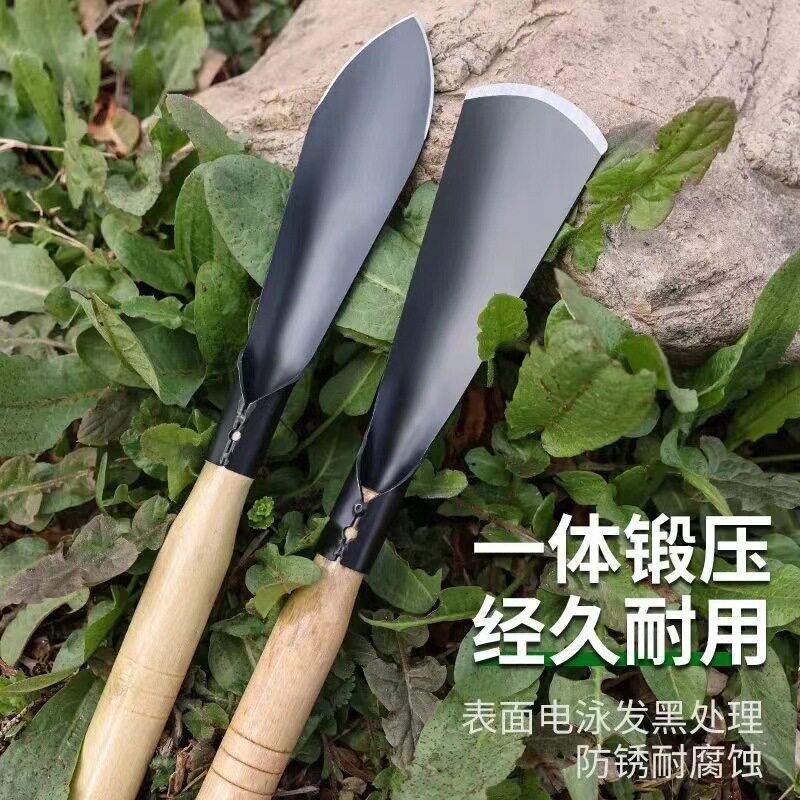 除草铲铁铲锰钢铁铲挖野菜铲子园艺家用种花移苗起苗器养花铁铲锹