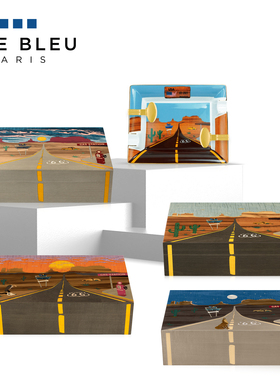 法国ELIE BLEU雪茄保湿盒66号公路系列110支装雪茄盒烟灰缸限量66