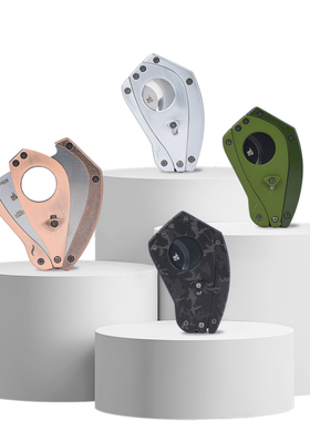 美国SMKN BRVND ERGO系列雪茄剪 人体力学设计不锈钢刀片金属外壳