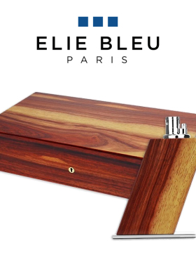 法国ELIE BLEU红花梨110支装雪松木雪茄保湿盒台式雪茄打火机