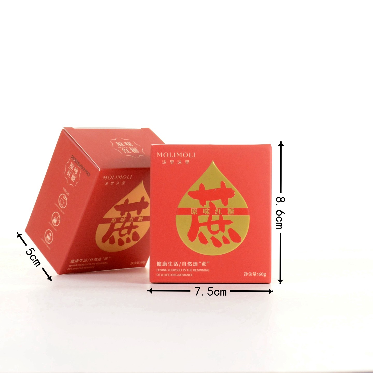沫里沫里原味红糖结婚满月周岁伴手礼喜糖搭配喜蜜红糖块60g/4袋