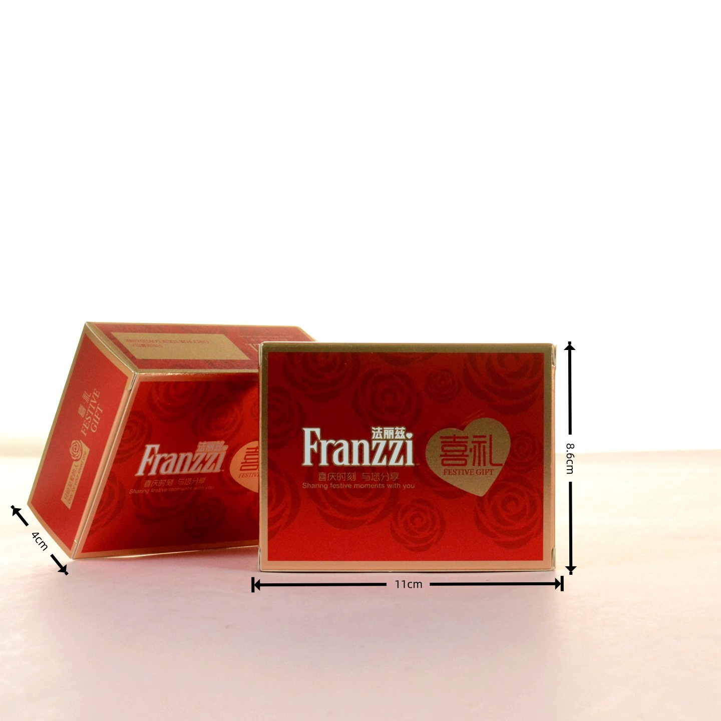 法丽兹黄油香草味夹心蛋卷结婚生日伴手礼搭配喜庆零食批发红色