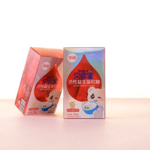 贝欧宝活性益生菌软糖小熊QQ糖儿童零食结婚伴手礼酸奶味36g盒装
