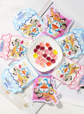 哆啦A梦乐园果汁软糖(综合味)幼儿园生日卡通散装糖批发约22包/斤