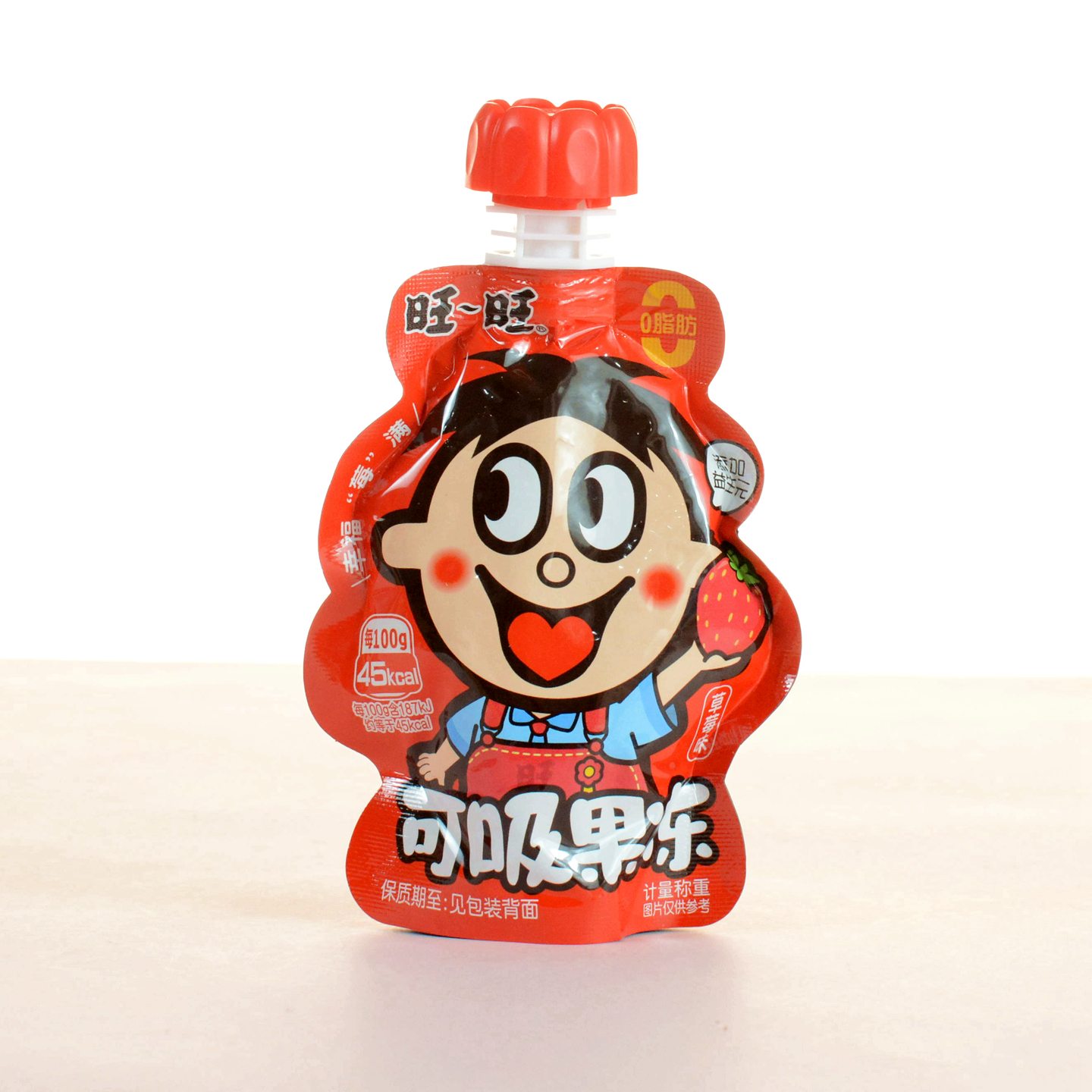 旺旺可吸果冻代餐0脂宝宝儿童满月周岁结婚伴手礼休闲零食约90g