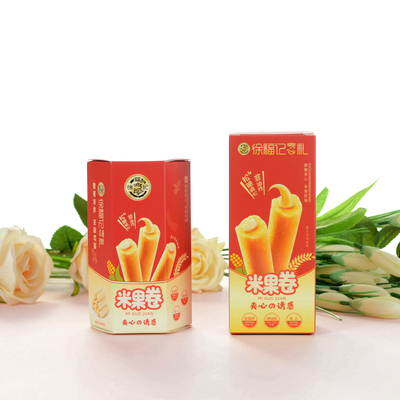 徐福记喜礼米果卷结婚乔迁满月伴手礼搭配零食批发红色2袋装