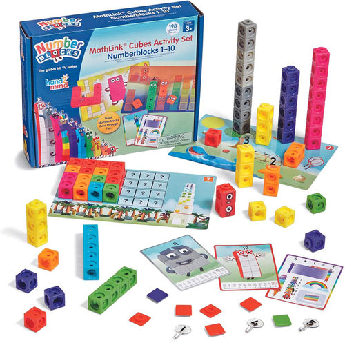 学前学习活动数字积木小颗粒